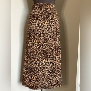 Jackson Rowe Leopard Print Skirt